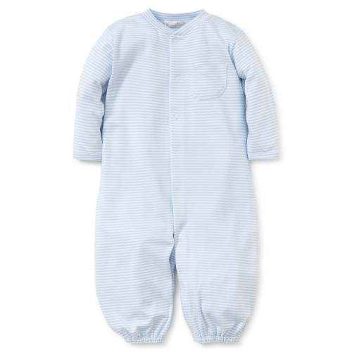 Simple Stripes Blue Convertible Gown | Newborn