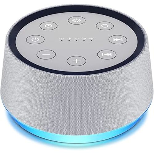 Brown Noise Sound Machine White Noise Machine with 30 Soothing Sounds for Sleep 12 Colors Night Light for Baby Adults Kids Sleep Machines 36 Volume Levels 5 Timers for Home Office Travel