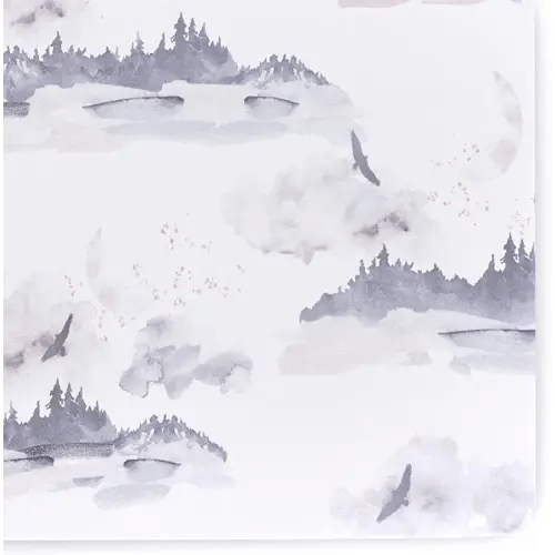 Crib Sheets - Crib Sheets Girl -Crib Sheets Boy - Jersey Sheets - Nursery Bedding - Toddler Bedding Sets for Girls and Boys - Baby Crib Sheets - OILO Studio Crib Sheet Misty Mountain