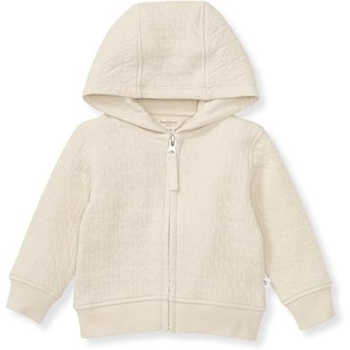 Burt's Bees Baby Unisex Baby Organic Cotton Zip-Up Hooded Jacket