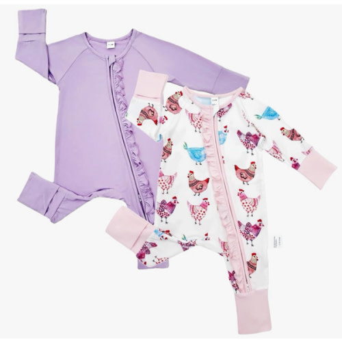 Bow Dream Baby Girl Romper Jumpsuit Bamboo Rayon Baby Clothes Boys & 2 Way Zipper Outfit Baby Clothes for Girls