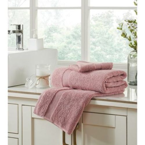 Better Trends 3 PC Bathroom Towel Set - 100% Cotton, Ultra Soft and Highly Absorbent, 1 PC Washcloth, 1 PC Hand Towel, 1 PC Bath Towel, Pink
