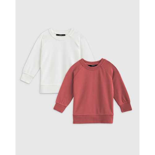 French Terry Modal Crewneck Sweatshirt 2-Pack - Baby