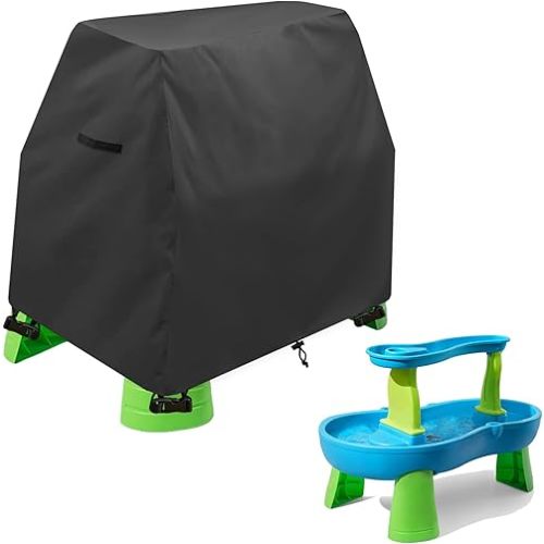 Kids Water Table Cover Fit Rain Showers Splash Pond Water Table,Waterproof Dust Proof Anti-UV Outdoor Toys Cover-Cover only