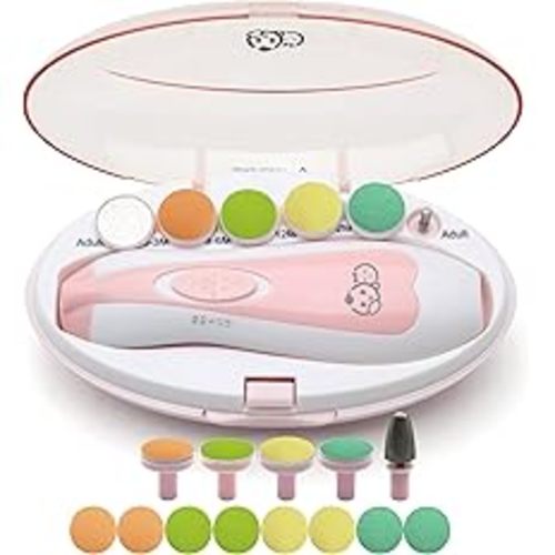 Baby Nail Trimmer 21 in 1, Usage Labeled Case & 13 Extra Replacement Tools, Royal Angels Baby Electric Nail File, Baby Nail Care, Nail Clipper Newborn Toddler Toes & Fingernails Nail Kit (Pink) : Amazon.com.au: Baby
