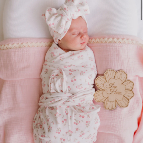 Swaddle Set | Paisley Peony – Little and Fern