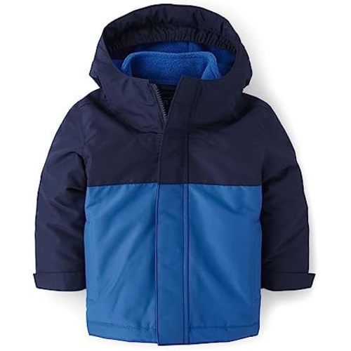 The Children's Place Baby Boys' and Toddler Heavy 3 in 1 Winter Jacket, Wind Water-Resistant Shell, Fleece Inner