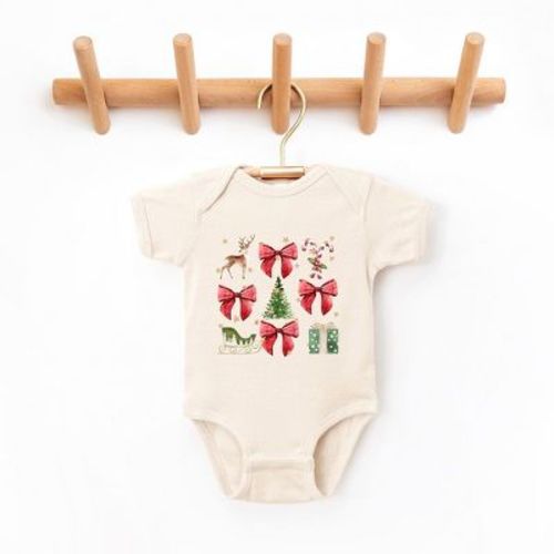 The Juniper Shop Coquette Christmas Collage Baby Bodysuit