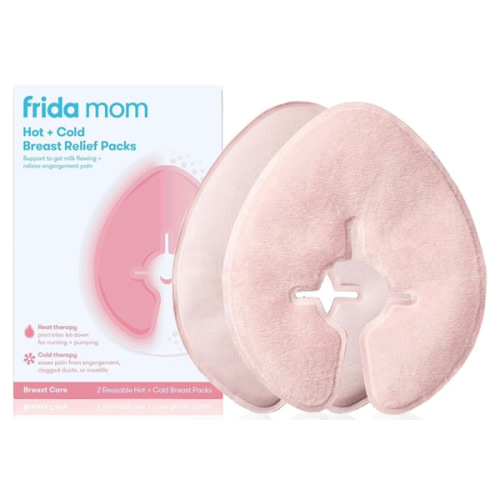 Frida Mom Breast Therapy Packs, Breast Pads, Cold & Hot Pack for Pain Relief, Breastfeeding Essentials for Lactation Support, Mastitis, Engorgement and Pump Aid, Postpartum Recovery, 2pk