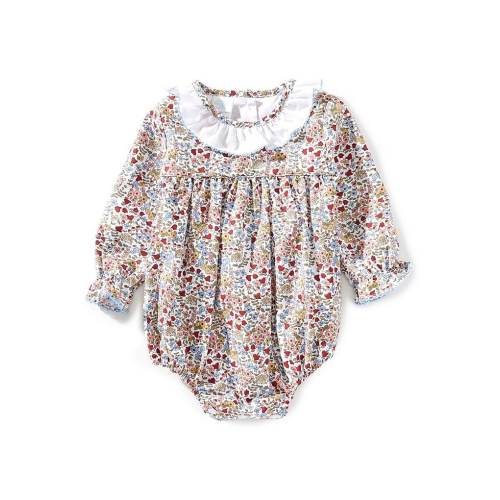 Edgehill Collection Baby Girls Floral Ruffle Bubble Set