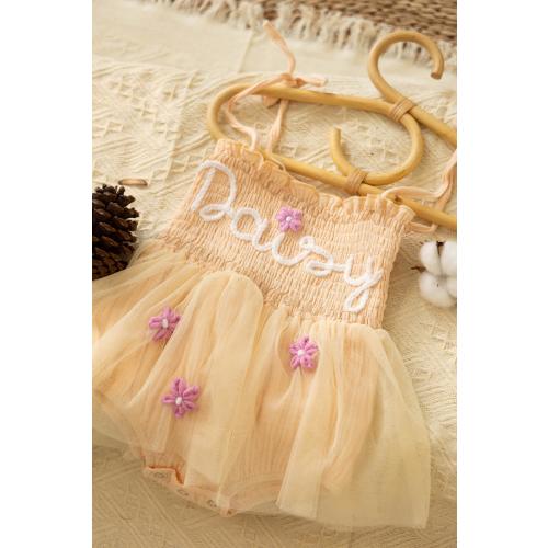 Name Baby Tutu Dress,Personalized Hand Embroidered Birthday Baby Romper,Cake Smash Outfit,First Birthday Gift,Baby Shower Gift
