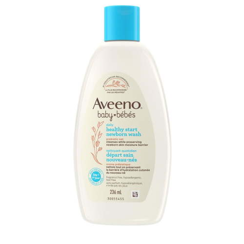 Aveeno Baby Daily Healthy Start Newborn Wash, Oat, Paraben-Free, Body Wash, Cleanser, Delicate Skin, Fragrance Free, 236 mL - Walmart.ca