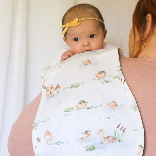Duck Pond Organic Cotton Burp Cloth