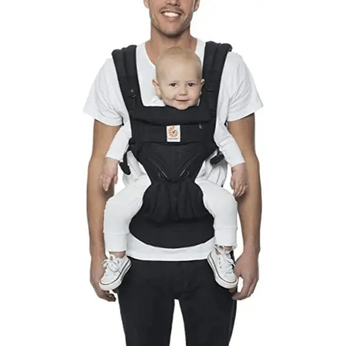 Ergobaby Omni Classic (formerly OMNI 360) All-Position Baby Carrier for Newborn to Toddler with Lumbar Support and Cool Air Mesh, 7-45 Pounds, Onyx Black, One Size