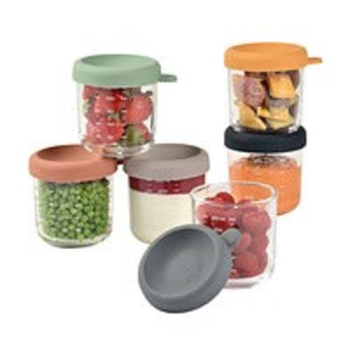 BEABA Glass Baby Food Jars Set of 6