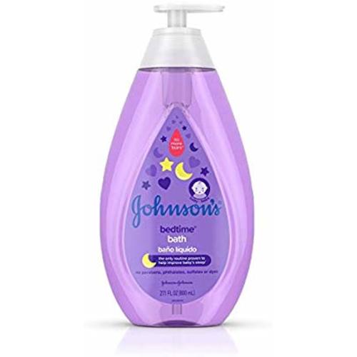 Johnson's Bedtime Baby Bath with Soothing NaturalCalm Aromas, Hypoallergenic & Tear Free Formula, 27.1 fl. oz