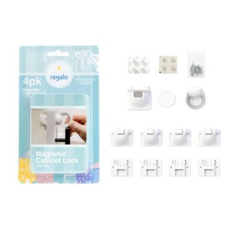 Regalo Home Safety Magnetic Cabinet And Drawer Lock