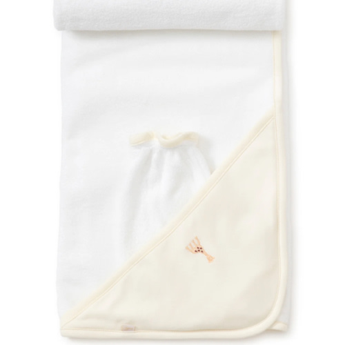 Sophie la girafe Ecru Hooded Towel & Mitt Set