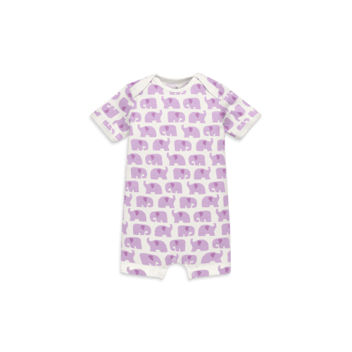 Organic Animal Friends Babysuit Shortie, 0-3M