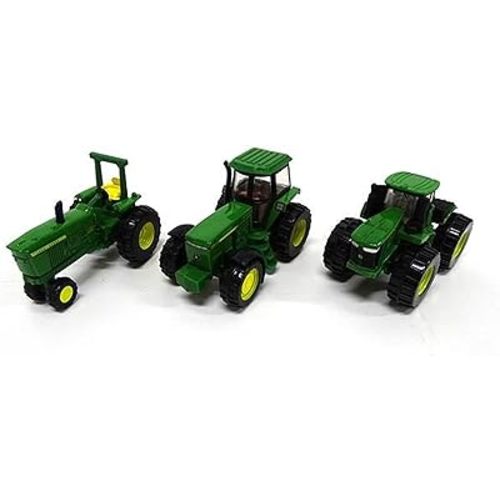 ERTL Iron John Deere Tractor Toys - 1:64 Scale - Includes 9620R, 4020, and 4960 Tractor Toys - Die-Cast John Deere Toys - Collectible Farm Toys Ages 3 Years and Up, Green