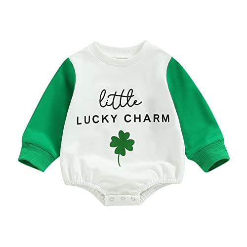 Saliuentm Baby Girl Boy Crewneck Sweatshirt Long Sleeve Romper Oversized Sweater Bodyusuit Pullover Tops Clothes