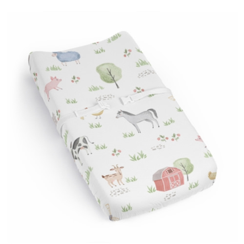 Farm Animals Collection Changing Pad Cover Sheet