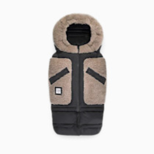 7AM Enfant Blanket 212 - Oat/Smokey, Teddy Applique, 6 M-4 T