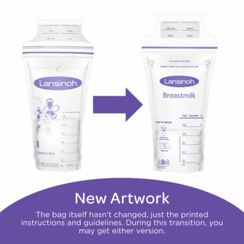 Lansinoh Breastmilk Storage Bags for Breastfeeding Moms, 100 Count