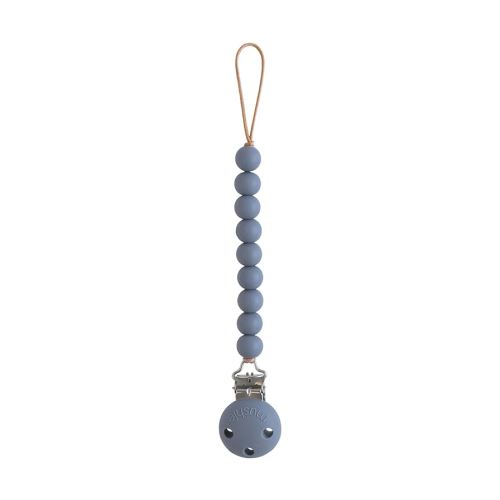 mushie 100% Silicone Baby Pacifier Clip BPA Free | Hera (Tradewinds)