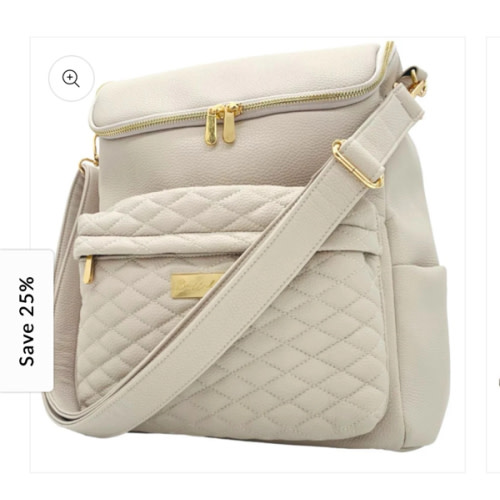 Deluxe Faux Leather Baby Diaper Bag | Multi-functional & Stylish – Bellaboo USA