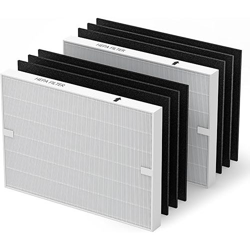 AP-1512HH Air Purifier Replacement Filter Set for Coway Airmega AP-1512HH and and Airmega 200M air Purifier, 2 HEPA and 6 Carbon Filters, Compared to Part #3304899
