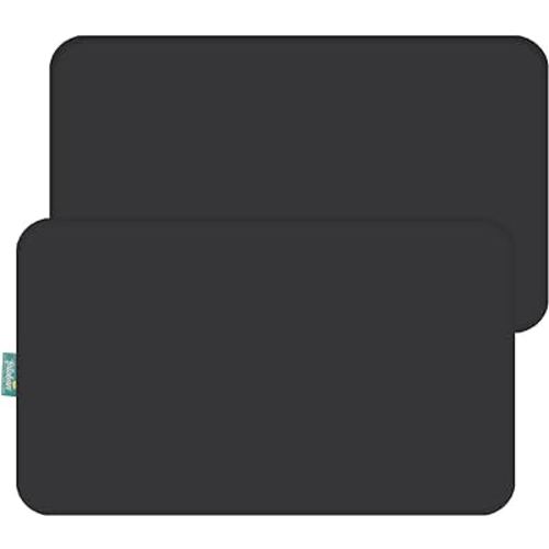 Pack and Play Sheets Fitted, 2 Pack Portable Playard | Mini Crib Sheets, Ultra Soft Microfiber Pack n Play Sheet Compatible with Graco, Black