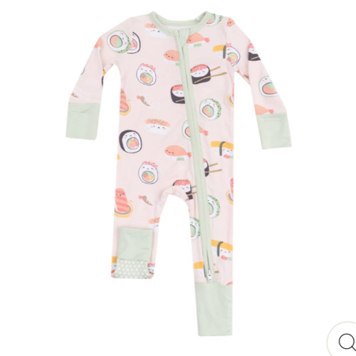 2 Way Zipper Romper - Sushi Pink