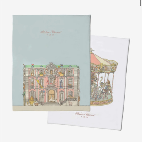 Atelier Choux Baby Girls Monceau / Carousel Quilt in Multicolour (100 × 130 cm) | Childsplay Clothing