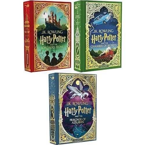 Harry Potter Minalima Illustrated Editions Set (3 Books)