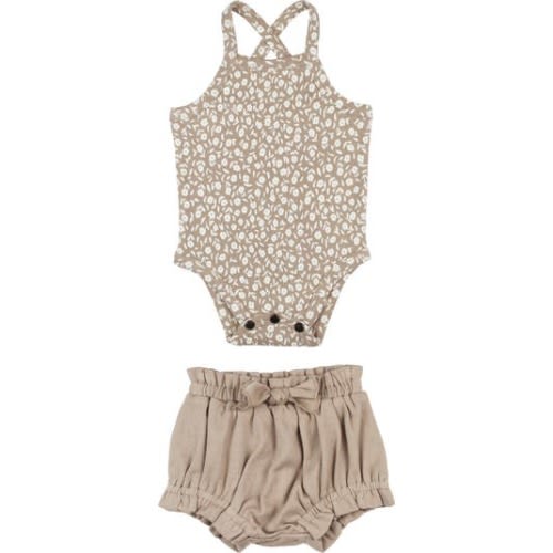 Organic Cotton Crossback Bodysuit & Bloomers, 18-24m (25-28 lbs)
