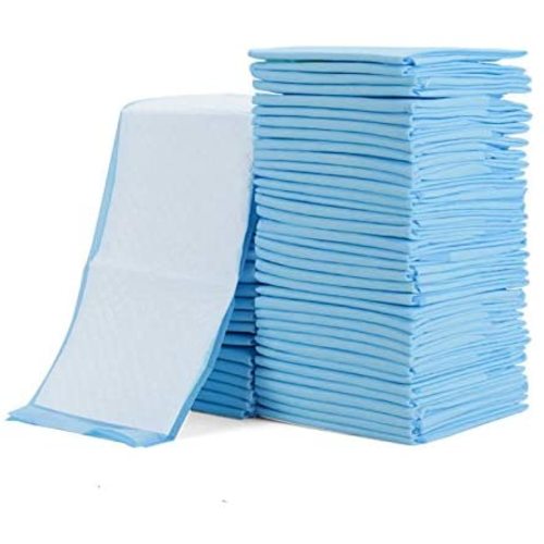 Rocinha 100 Pack Disposable Changing Pads Baby Disposable Underpads Waterproof Diaper Changing Pad Breathable Underpads Bed Table Protector Mat, 17 Inches x 13 Inches