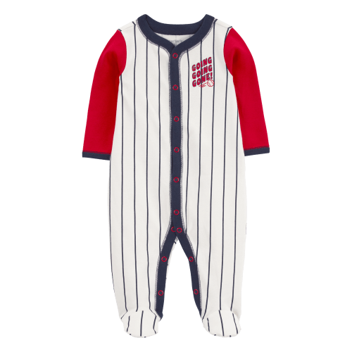 Baby Baseball Snap-Up Cotton Sleep & Play Pajamas - Carter's | Carter's