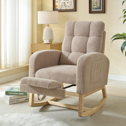 Isabelle & Max™ Modern Accent Rocking Chair with Adjustable Stirrups | Wayfair