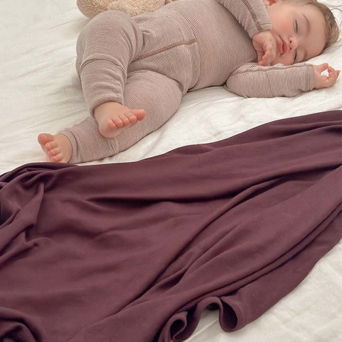 Basics Merino Wool Blanket Eggplant – Hello Night Kids