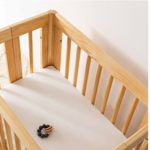 Babyletto All-Stages Bassinet Sheet in GOTS Certified Organic Muslin Cotton