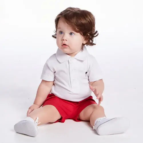 Body Bebê Festivo Meia Malha Tip Top