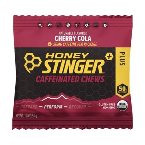 Honey Stinger Organic Caffeinated Cherry Cola Chews: Nutrition Gels & Energy Chews, 1.8 oz, Ready to Eat