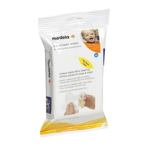 Medela, Quick Clean Breast Pump and Accessory Wipes, Convenient Portable Clean..