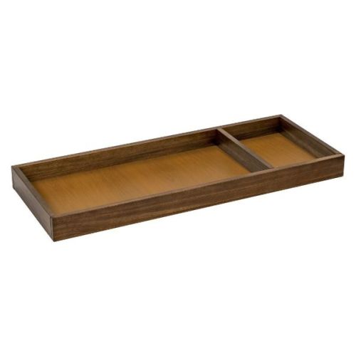 Universal Wide Removable Changing Tray in Walnut Driftwood | Monogram by Namesake