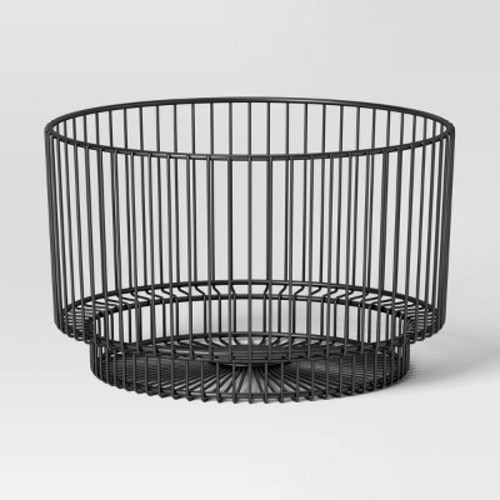 18" x 11" Metal Wire Basket - Threshold™, Color: Black