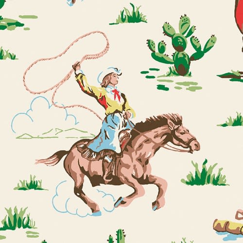 Cath Kidston Cowgirls Multi Wallpaper