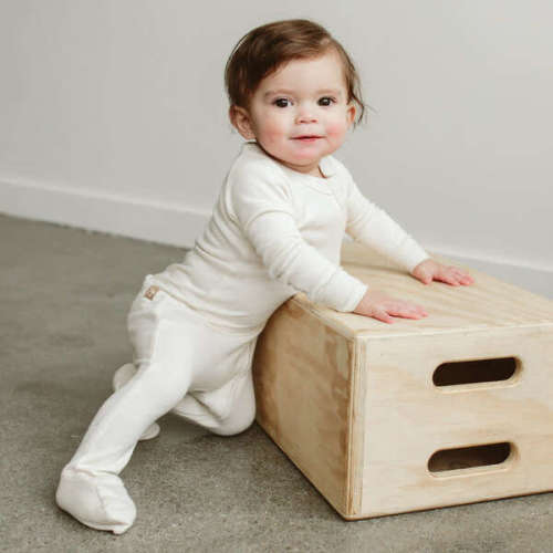 Grow With You Footie + Snug Fit - Cloud - Goumi | Maisonette
