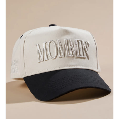 Mommin' Trucker Hat in Black | Altar'd State