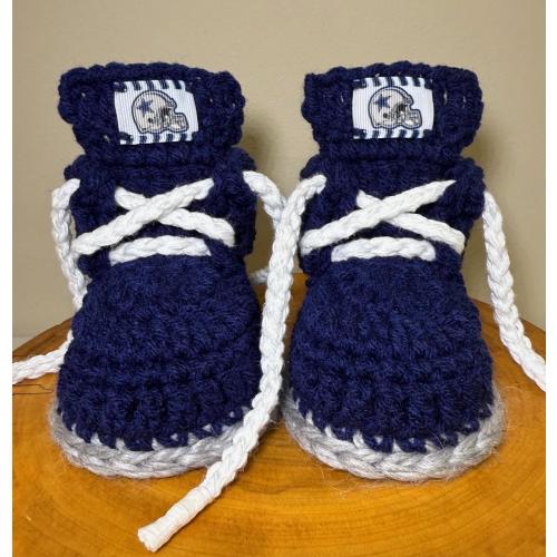 Dallas Cowboys baby booties shoes slippers boots 6-12 months infant toddler quality NFL fan gear